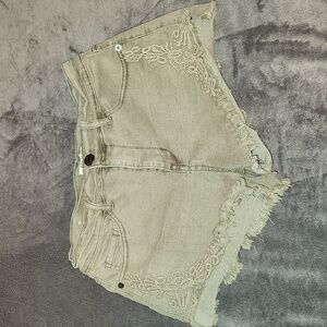 Green shorts size 9